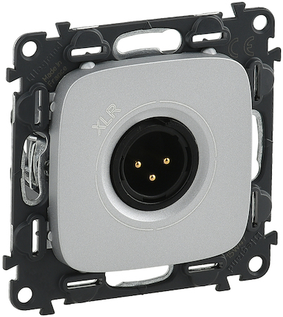 Legrand 754747 VLN-a АЛЮ Розет XLR 3-полюс
