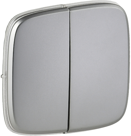 Legrand 755023 VLN-a СтальП Клав выкл.2-кл