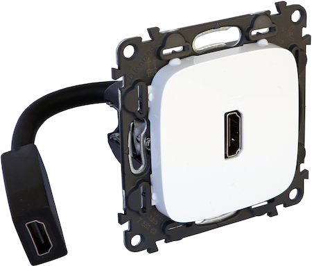 Legrand 755165 VLN-a БЕЛ Роз HDMI с разьемом