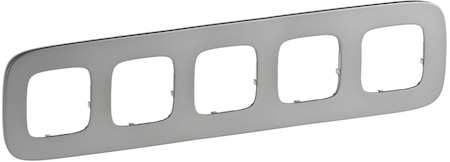 Legrand 755505 VLN-a Полир. сталь Рамка 5П