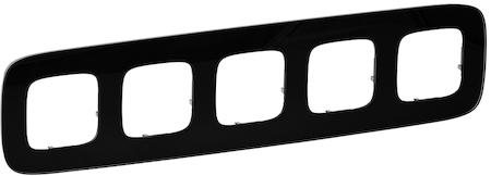 Legrand 755535 VLN-a Черное стекло Рамка 5П