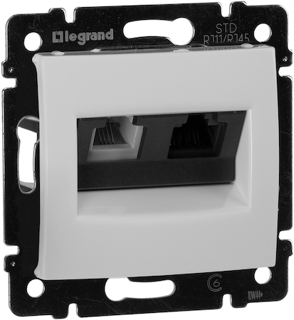 Legrand 770080 ValenaRJ11/RJ45 UTP кат5е бел