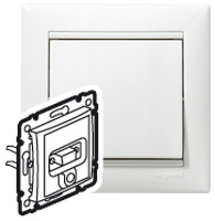 Legrand 770082 Розетка HD15+Jack 3.5 БЕЛ VLN