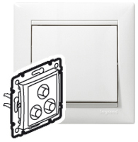 Legrand 770084 Розетка 3 RCA БЕЛ VLN