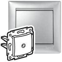 Legrand 694346 Розетка TV прох.10дБ (Алюм)