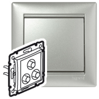Legrand 770284 Розетка 3 RCA АЛМ VLN