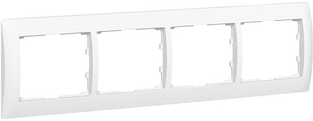 Legrand 771004 Рамка 4п гор Белая GL