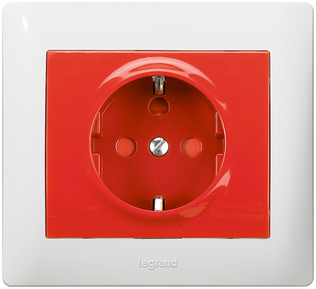 Legrand 771029 G Life Р.2К+З c бл,MAGIC RED