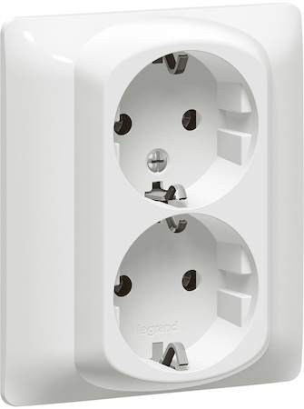Legrand 771031 GL Р.2х2К+Знем.с.шт.whitePRO21