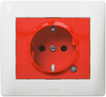 Legrand 771046 GL Роз.2К+З, защ. шт. кр.свет.