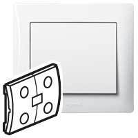 Legrand 771091 IN ONE - выклю. Двойной white