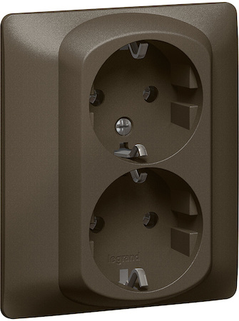 Legrand 771231 G.Life Роз.2х2К+З, D. br. Шт.