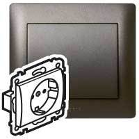 Legrand 771263 GL Р.2К+З,D. BR., шт.,лиц.пан.