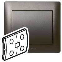 Legrand 771291 G.Life IN ONE -выкл. дв. D.br.
