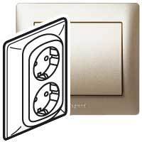 Legrand 771433 GL Р.2х2К+Зшт.авт.кл.tit.PRO21