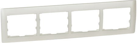 Legrand 771504 Рамка 4п гор Pearl GL
