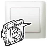 Legrand 771564 G.Life Р.2К+З,pearl шт.,с кр.