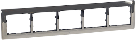 Legrand 771935 Рамка 5п гор Chrome GL