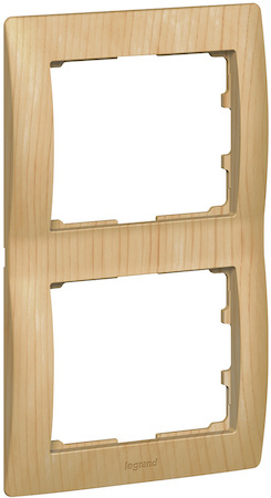 Legrand 771966 Рамка 2п вер Maple GL