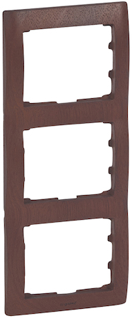 Legrand 771987 Рамка 3п вер Mahogany GL