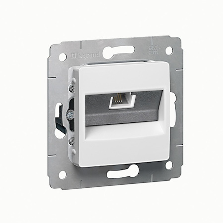 Legrand 695950 Роз RJ11 - 1 вход, белая
