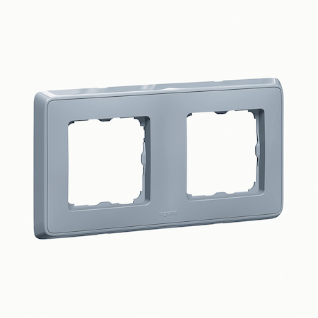 Legrand 695976 Рамка 2 поста жемчужно-серый