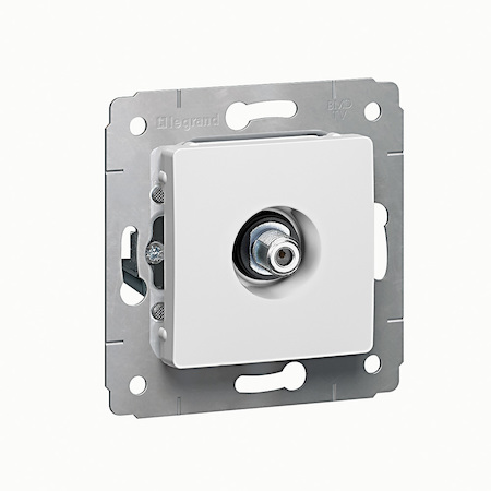 Legrand 773699 Розетка TV тип F БЕЛ CAR