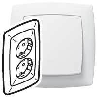 Legrand 774025 Розетка 2X2К+З БЕЛ SUNO