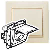 Legrand 695640 Valena Розетка 2К+З IP44 Сл.к