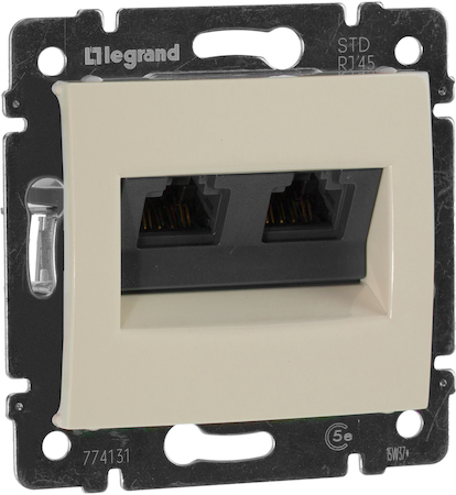 Legrand 774131 ValenaRJ45 UTP кат5е 2в слк зх