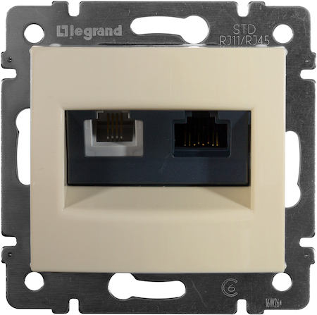 Legrand 774180 ValenaRJ11/RJ45 UTP кат.6 слк