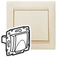 Legrand 695614 Розетка Valena 2К+З. Немецкий стандарт с крышкой, слоновая кость