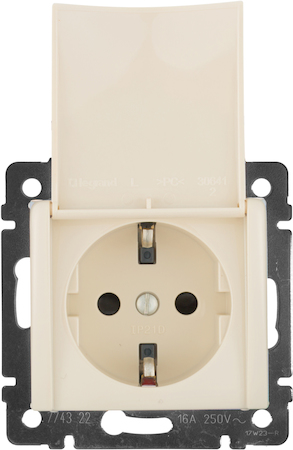 Legrand 774322 Розетка 2К+З кр СЛНК VLN