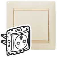 Legrand 695619 Розетка Valena TV-FM-SAT оконечная 10дБ, слоновая кость