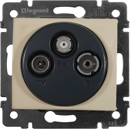 Legrand 774336 Розетка TV-FM-SAT 10dB окон СЛНК VLN