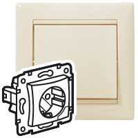 Legrand 774395 Розетка 2К+З мех.выт. СЛНК VLN