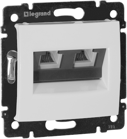 Legrand 774439 Розетка 2XRJ11 БЕЛ VLN