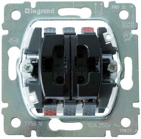 Legrand 775818 G.L.Выкл.кноп. двухкл.PRO21