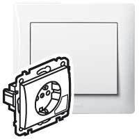 Legrand 777024 G.L.Роз.2К+Зс мех.выталк.white
