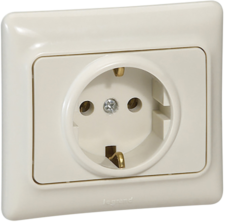 Legrand 782141 Розетка 2К+З 16AX Слоновая кость