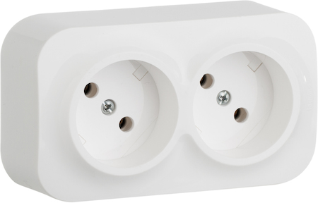 Legrand 782212 Розетка 2X2К без шт БЕЛ