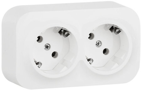 Legrand 782213 Розетка 2X2К+З без шт БЕЛ