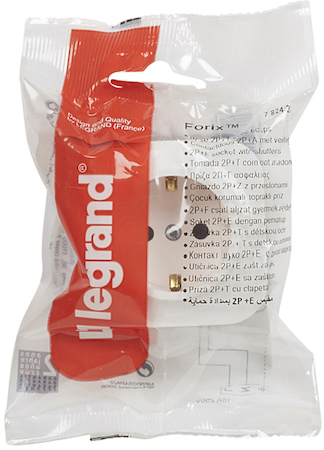 Legrand 782220 Розетка 2К+З шт БЕЛ