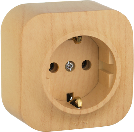Legrand 782271 Розетка 2К+З без шт ДЕРВ