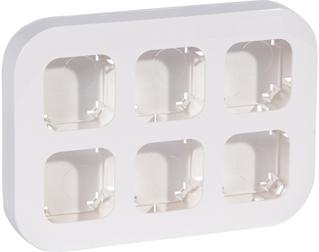 Legrand 782296 6пост.рамка накл.монтажа БЕЛ