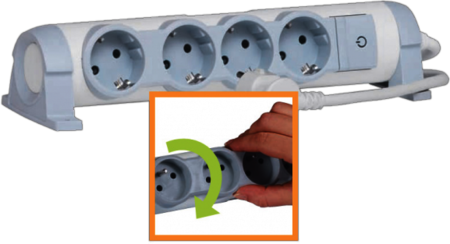 Legrand 695826 Удлинитель 4X2К+З 1,5 м. комф