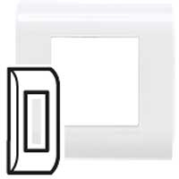 Legrand 075001 Рамка 1м 42X80 Белая MSC