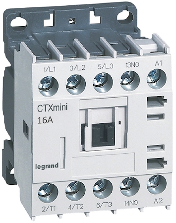Legrand 417060 Конт.CTX3 3P 16A 1но ~24V мини
