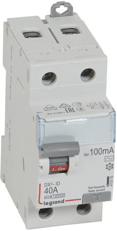 Legrand 411515 ВДТ DX3 2П 40А 100мА-AC
