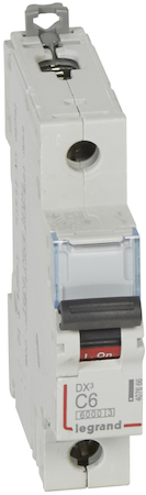 Legrand 407666 Авт.выкл.DX3 1П С6A 6000/10kA